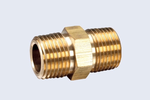 Long Thread Double Nipple Brass Fittings N30111002X
   